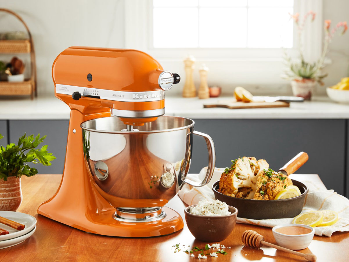 KitchenAid Artisan 5KSM175PSETG 5 Qt. Stand Mixer (Tangerine) with